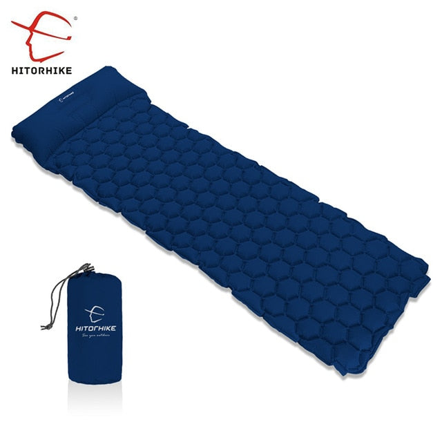 Hitorhike Inflatable Mattress Cushion With Pillow Sleeping Pad