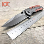 LDT DA43 Folding Knife 8Cr14Mov Blade Steel Rosewood Handle