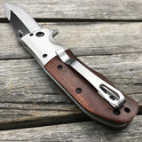 LDT DA43 Folding Knife 8Cr14Mov Blade Steel Rosewood Handle
