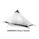 LanShan 2 3F UL GEAR 2 Person 4 Season Professional 15D Silicon Nylon Rodless Tent