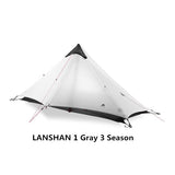LanShan 2 3F UL GEAR 2 Person 4 Season Professional 15D Silicon Nylon Rodless Tent