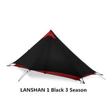 LanShan 2 3F UL GEAR 2 Person 4 Season Professional 15D Silicon Nylon Rodless Tent