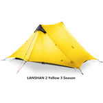 LanShan 2 3F UL GEAR 2 Person 4 Season Professional 15D Silicon Nylon Rodless Tent