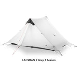 LanShan 2 3F UL GEAR 2 Person 4 Season Professional 15D Silicon Nylon Rodless Tent