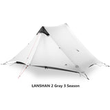 LanShan 2 3F UL GEAR 2 Person 4 Season Professional 15D Silicon Nylon Rodless Tent