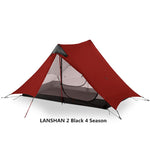 LanShan 2 3F UL GEAR 2 Person 4 Season Professional 15D Silicon Nylon Rodless Tent