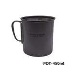 FLAME'S CREED 1100ml 1950ml Ultralight Titanium Pots