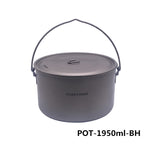 FLAME'S CREED 1100ml 1950ml Ultralight Titanium Pots