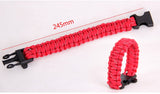 24.5cm Nine Core Reflective Paracord Emergency Bracelet