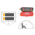 2 Person Aluminum Pole Lightweight Four-season Tent