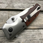 LDT DA43 Folding Knife 8Cr14Mov Blade Steel Rosewood Handle