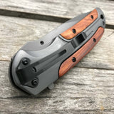 LDT DA43 Folding Knife 8Cr14Mov Blade Steel Rosewood Handle