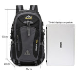 40L Unisex Waterproof Backpack