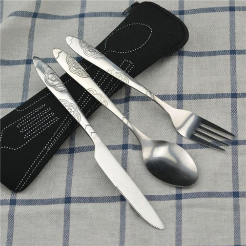 3/8Pcs/Set Stainless Steel Fork Spoon Cutlery Set