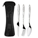 3/8Pcs/Set Stainless Steel Fork Spoon Cutlery Set