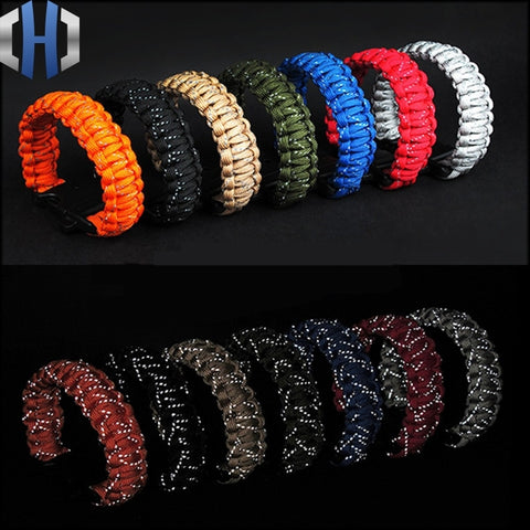 24.5cm Nine Core Reflective Paracord Emergency Bracelet