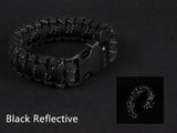 24.5cm Nine Core Reflective Paracord Emergency Bracelet