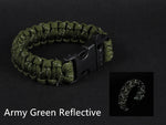 24.5cm Nine Core Reflective Paracord Emergency Bracelet
