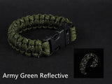 24.5cm Nine Core Reflective Paracord Emergency Bracelet