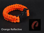 24.5cm Nine Core Reflective Paracord Emergency Bracelet