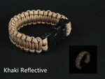 24.5cm Nine Core Reflective Paracord Emergency Bracelet