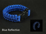 24.5cm Nine Core Reflective Paracord Emergency Bracelet