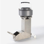 Lixada Foldable Rocket Stove Windproof Stainless Steel Camping Stove Picnic Wood Burning Stoves BBQ Cooking Furnace Wood Stove