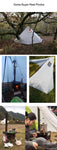 3-4 Person Ultralight 20D Rod less Pyramid Tent