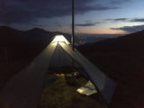 3-4 Person Ultralight 20D Rod less Pyramid Tent