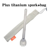 Titanium Long Handle Spork