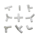 5 Pcs 12mm PVC Straight Elbow  Cross Connector Joint 60 90 120 135 Degree Tee Connector
