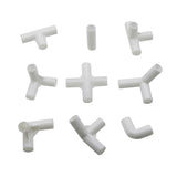 5 Pcs 12mm PVC Straight Elbow  Cross Connector Joint 60 90 120 135 Degree Tee Connector