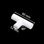 5 Pcs 12mm PVC Straight Elbow  Cross Connector Joint 60 90 120 135 Degree Tee Connector