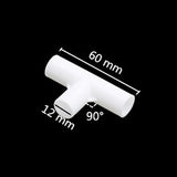 5 Pcs 12mm PVC Straight Elbow  Cross Connector Joint 60 90 120 135 Degree Tee Connector