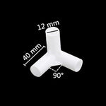 5 Pcs 12mm PVC Straight Elbow  Cross Connector Joint 60 90 120 135 Degree Tee Connector