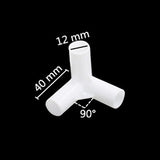 5 Pcs 12mm PVC Straight Elbow  Cross Connector Joint 60 90 120 135 Degree Tee Connector