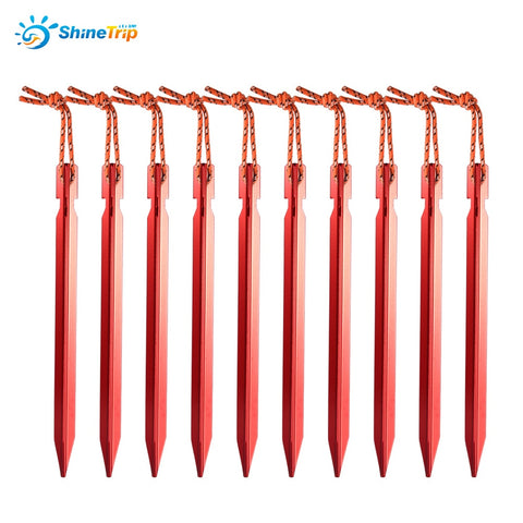 10pcs 18cm Aluminum Tent Pegs