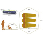 3-4 Person Family Tent Double Layer Four-Season Tent
