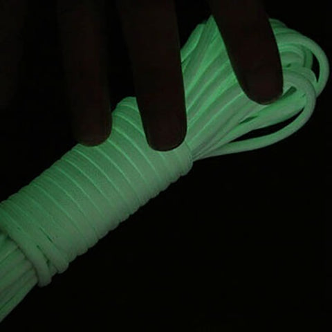100FT 4 Colors Glow In The Dark Luminous Paracord 550 7 Strand Cord